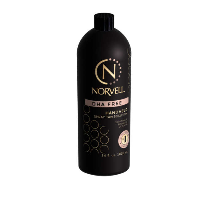 NORVELL PROFESSIONAL HANDHELD SPRAY TAN SOLUTION, DHA FREE TRAINING, 34.0 FL. OZ.